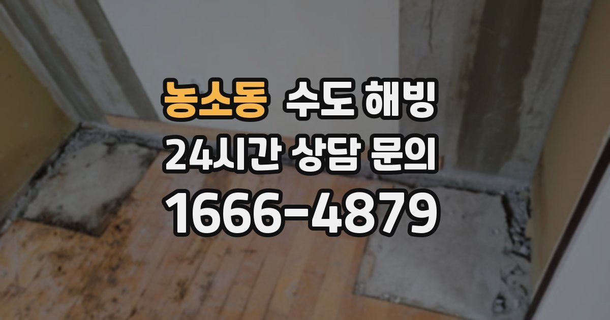 농소동 수도 해빙