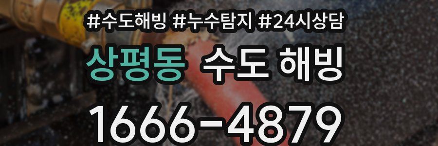 상평동 수도 해빙