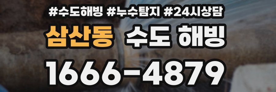 삼산동 수도 해빙