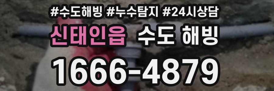 신태인읍 수도 해빙