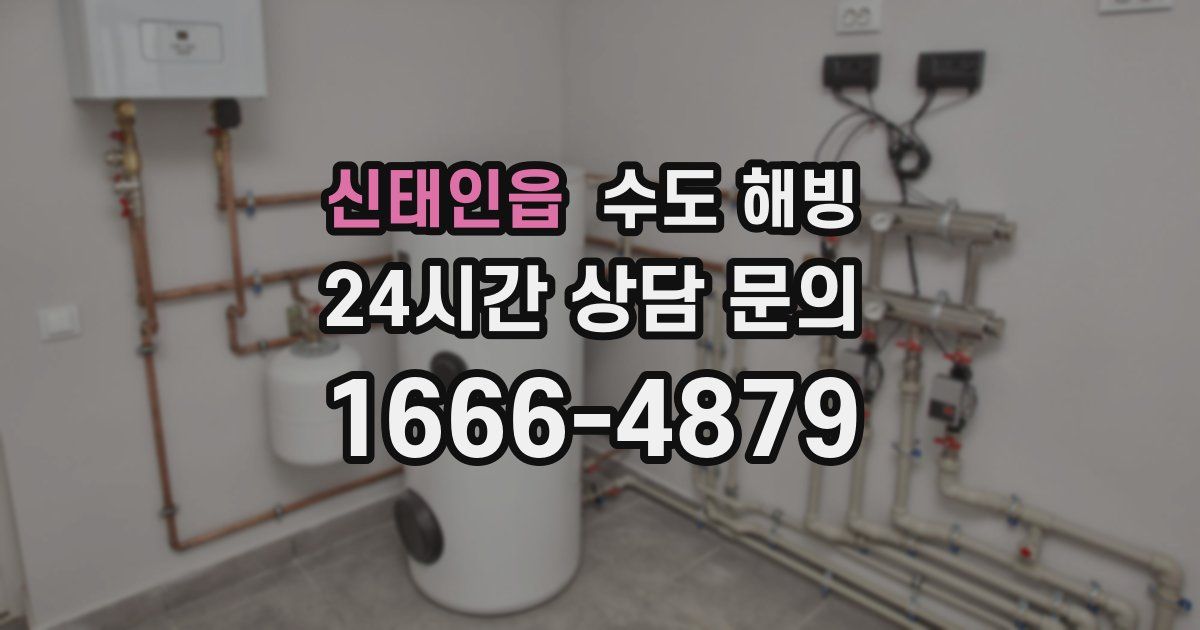 신태인읍 수도 해빙