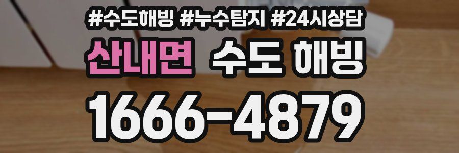 산내면 수도 해빙