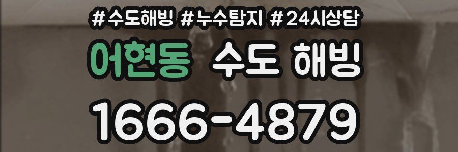 어현동 수도 해빙