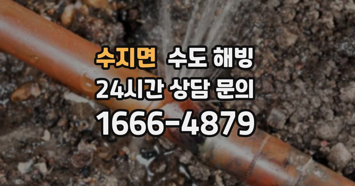 수지면 수도 해빙