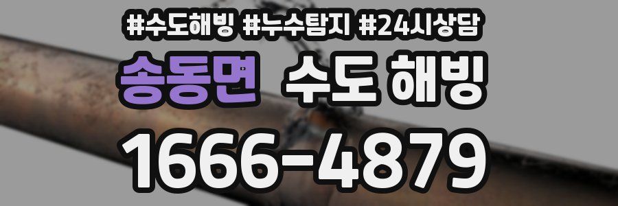 송동면 수도 해빙