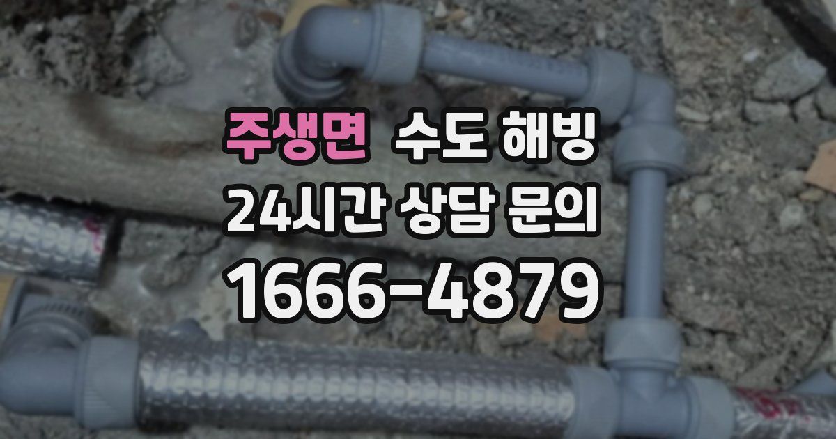 주생면 수도 해빙