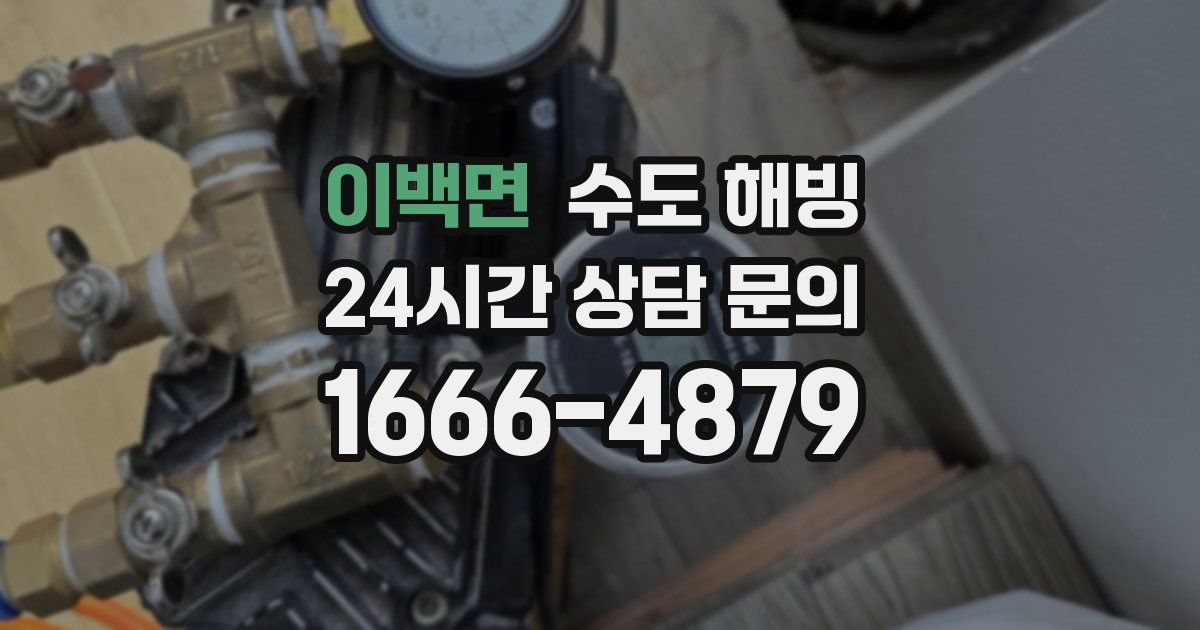 이백면 수도 해빙