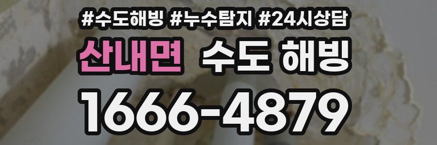 산내면 수도 해빙