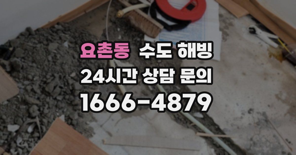 요촌동 수도 해빙