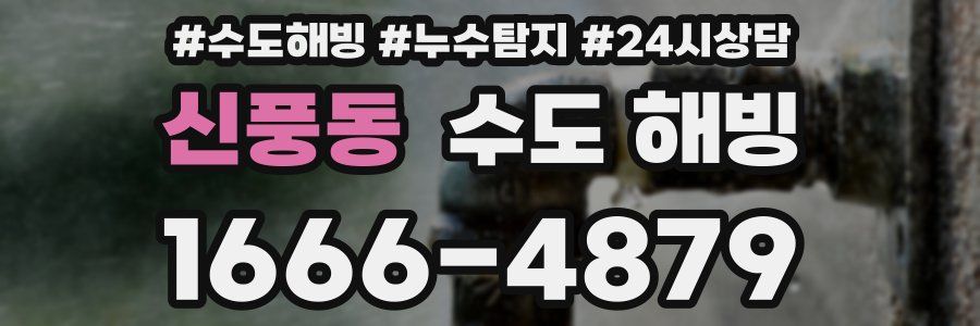 신풍동 수도 해빙
