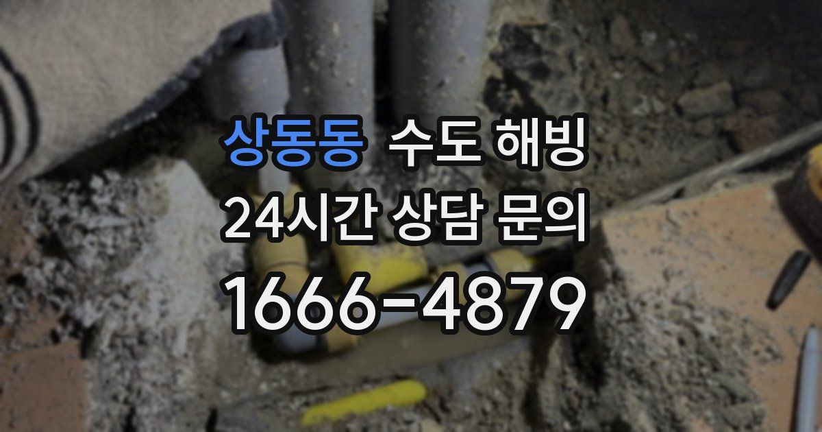 상동동 수도 해빙