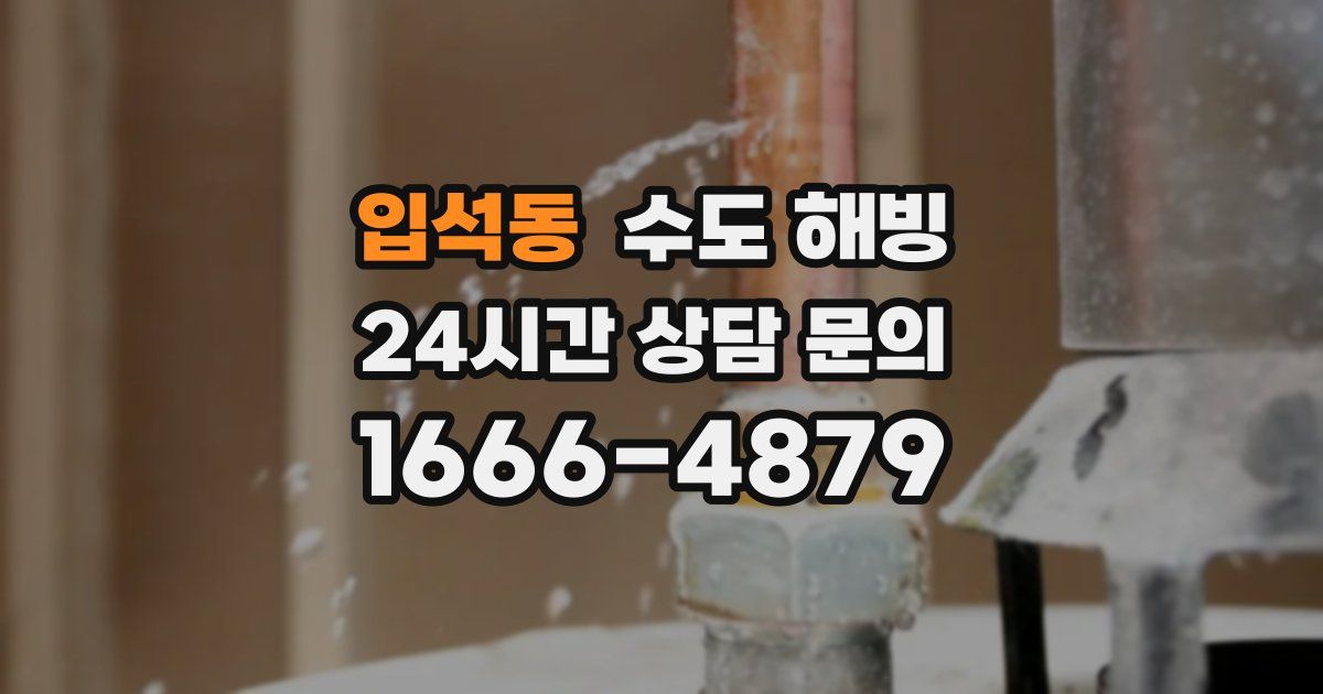 입석동 수도 해빙