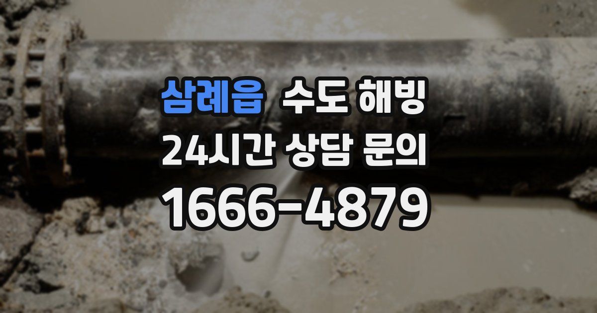 삼례읍 수도 해빙