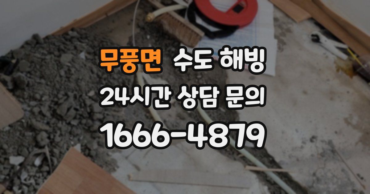 무풍면 수도 해빙