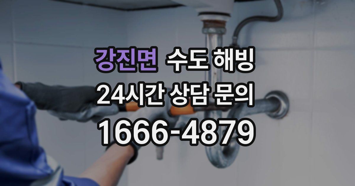 강진면 수도 해빙