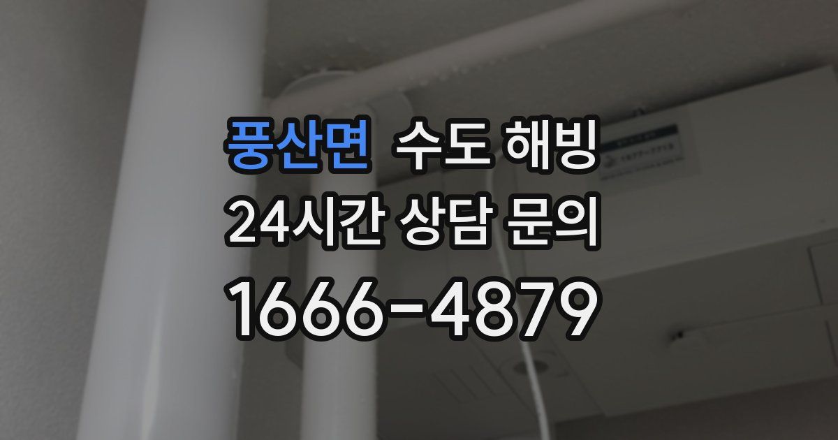 풍산면 수도 해빙