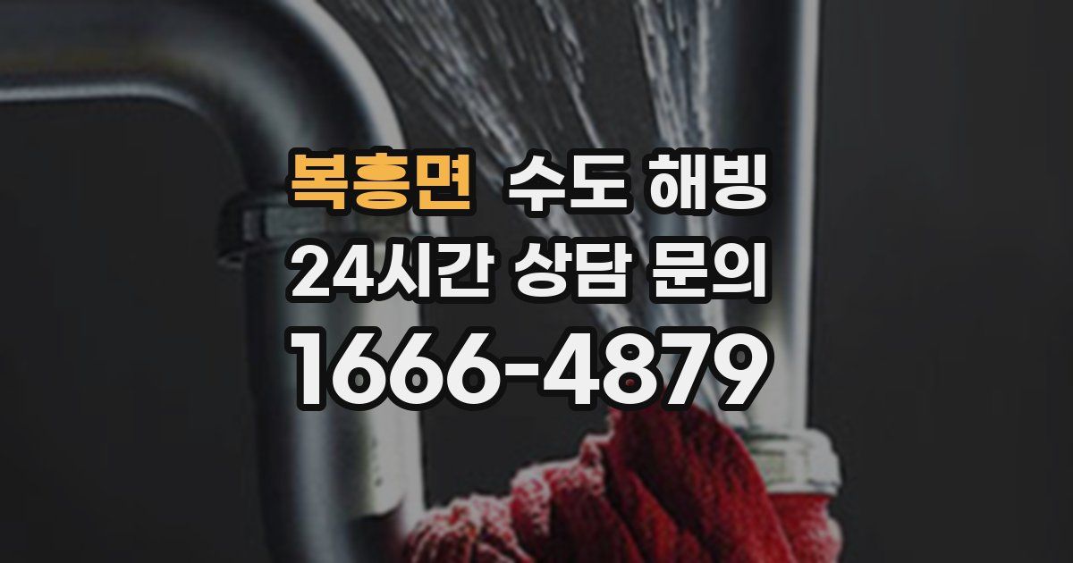 복흥면 수도 해빙