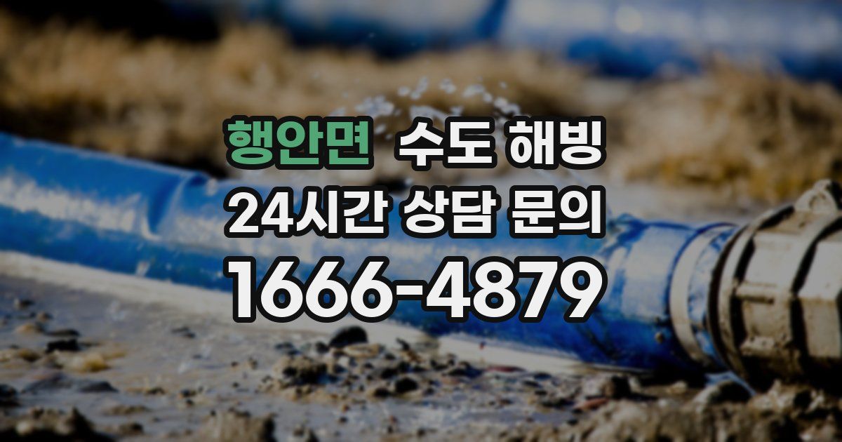 행안면 수도 해빙