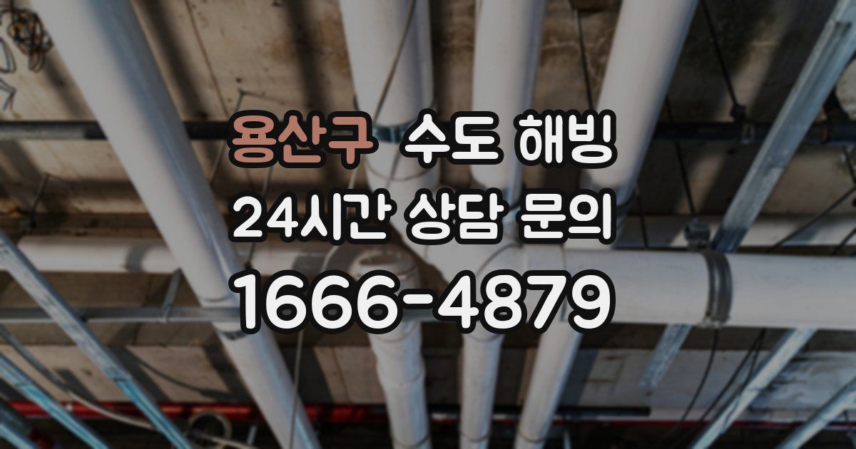 용산구 수도 해빙