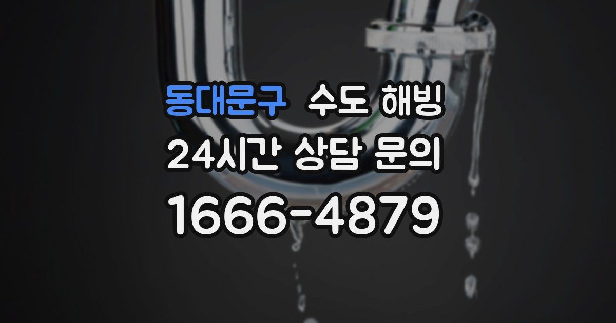 동대문구 수도 해빙