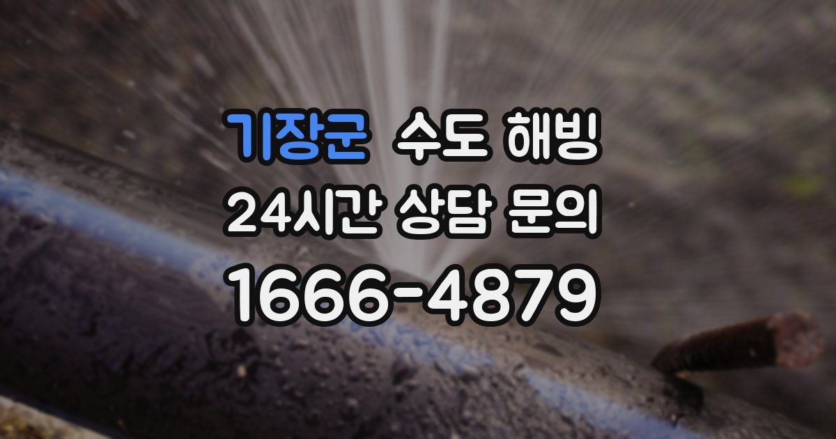 기장군 수도 해빙