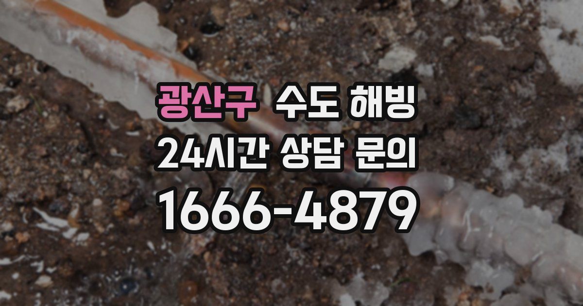 광산구 수도 해빙