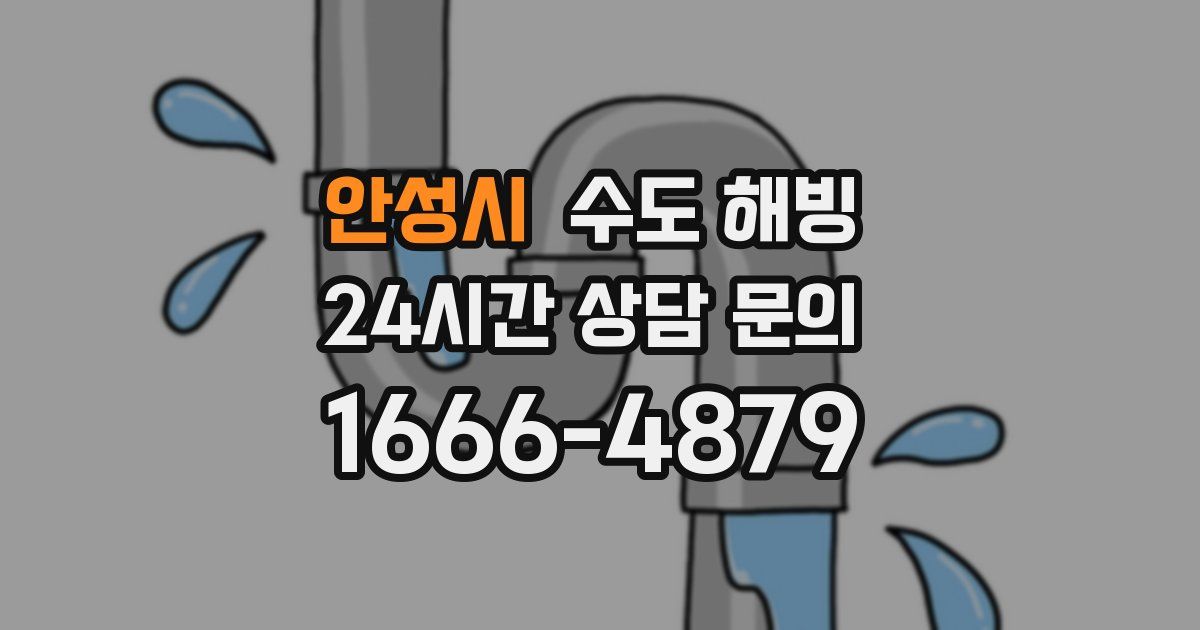 안성시 수도 해빙