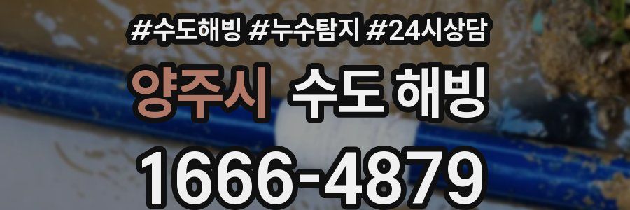 양주시 수도 해빙