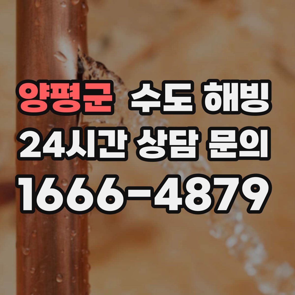 양평군 수도 해빙