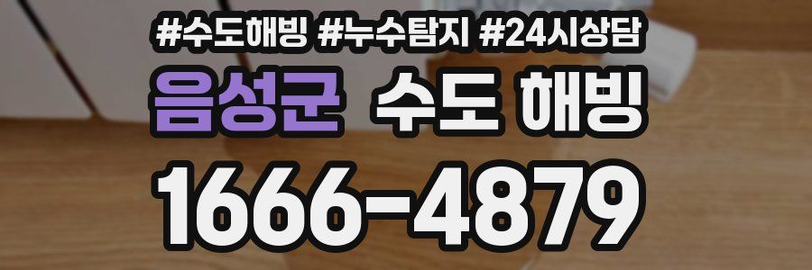 음성군 수도 해빙