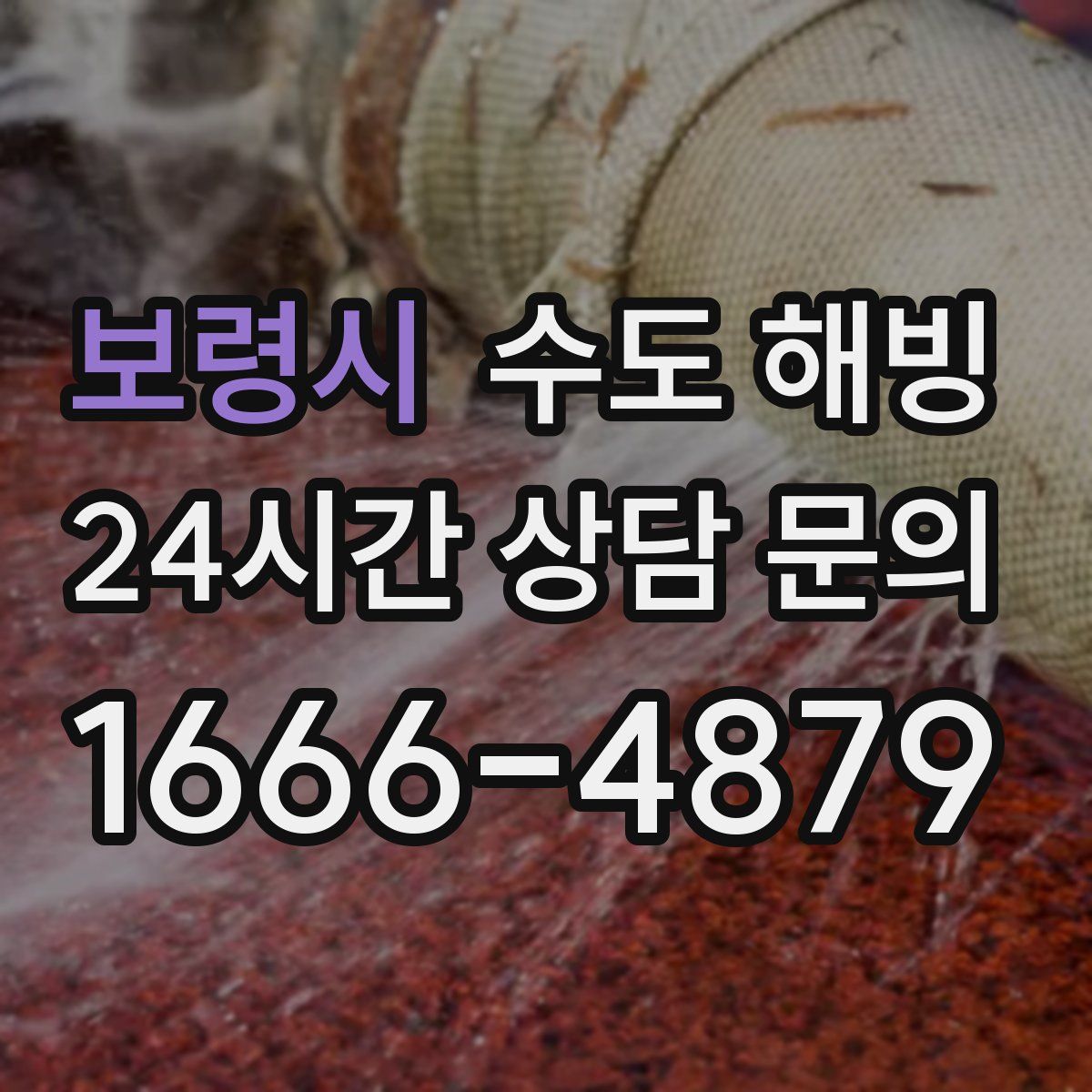 보령시 수도 해빙