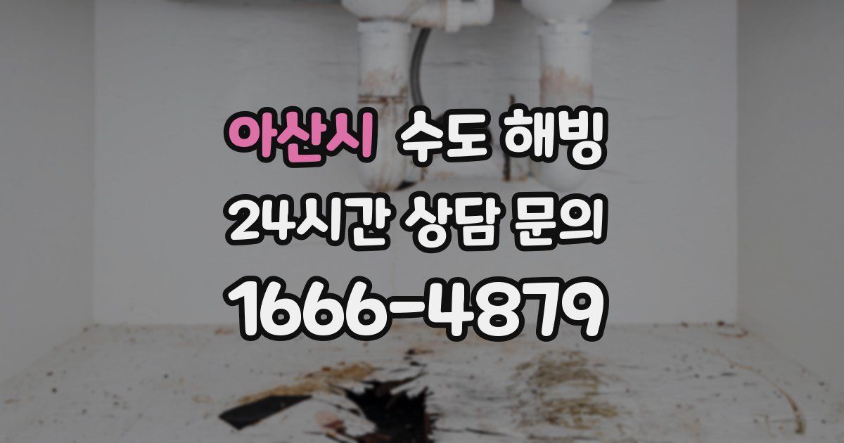 아산시 수도 해빙