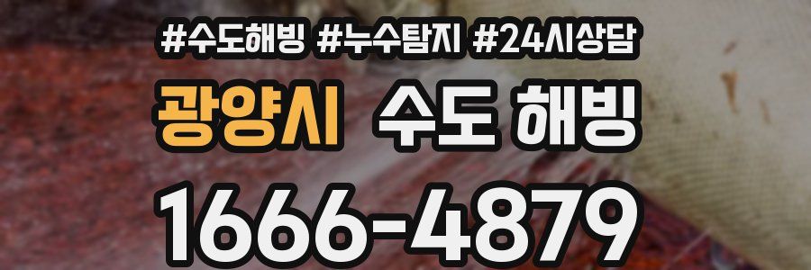 광양시 수도 해빙