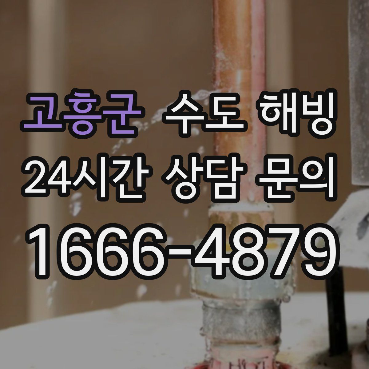 고흥군 수도 해빙