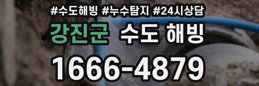 강진군 수도 해빙