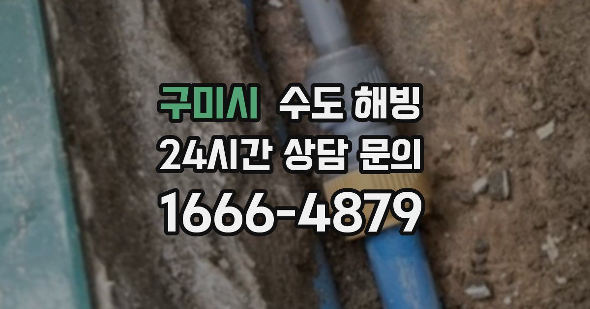 구미시 수도 해빙