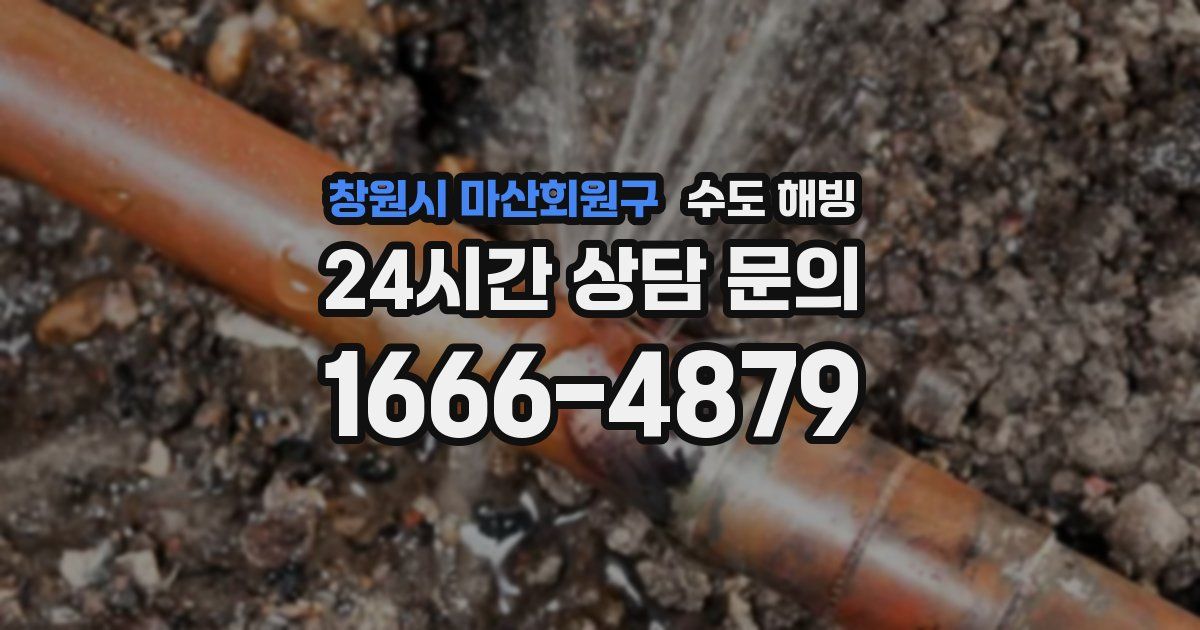 창원시 마산회원구 수도 해빙