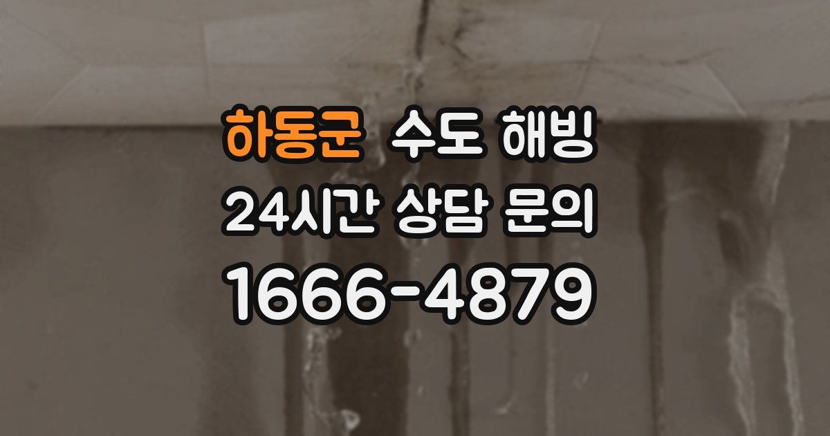 하동군 수도 해빙