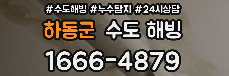 하동군 수도 해빙