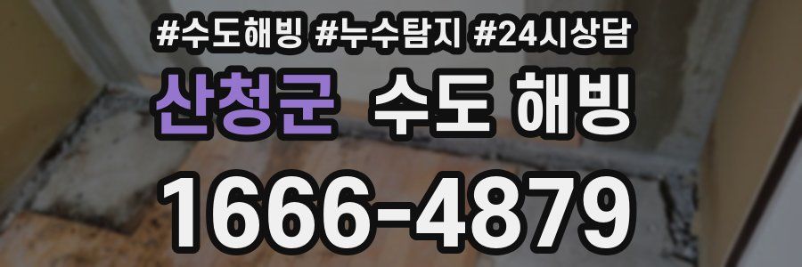 산청군 수도 해빙