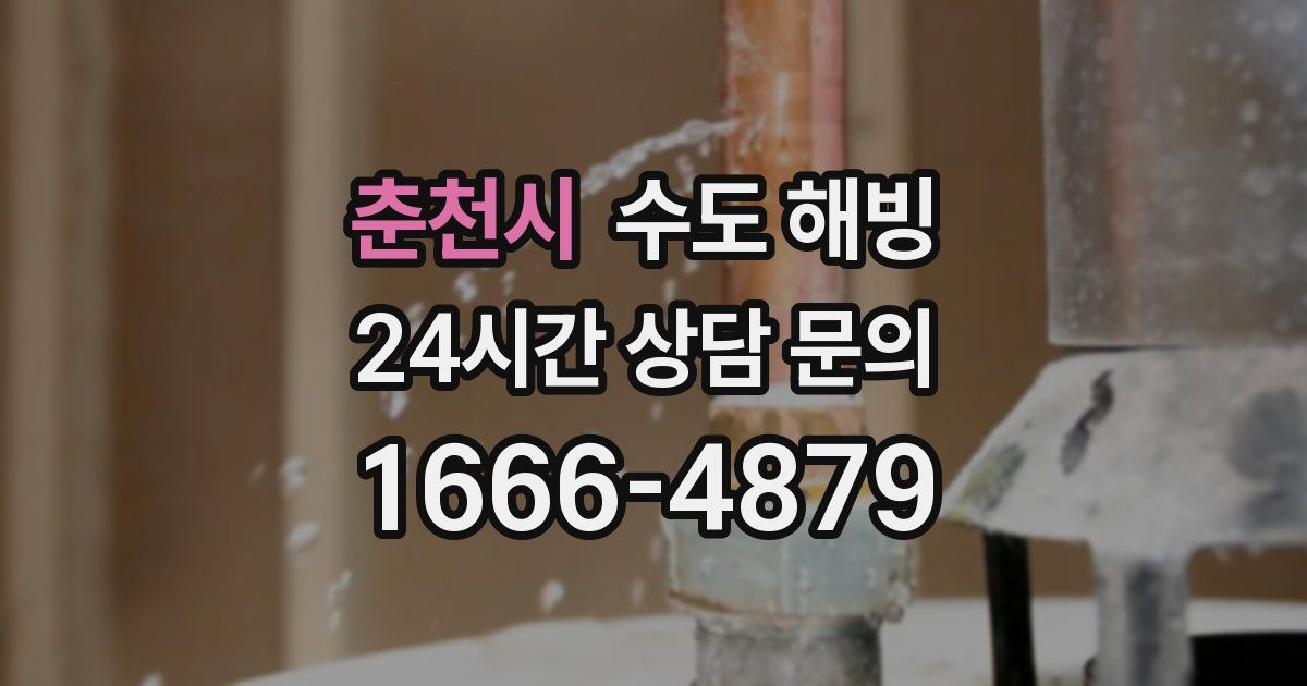 춘천시 수도 해빙