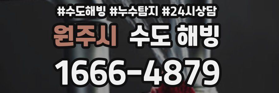 원주시 수도 해빙