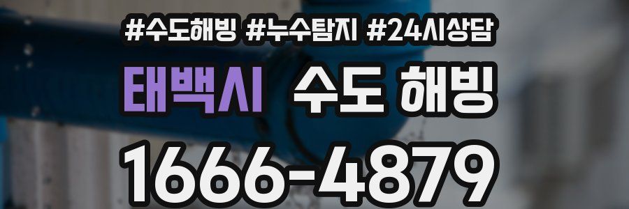 태백시 수도 해빙