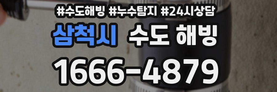 삼척시 수도 해빙