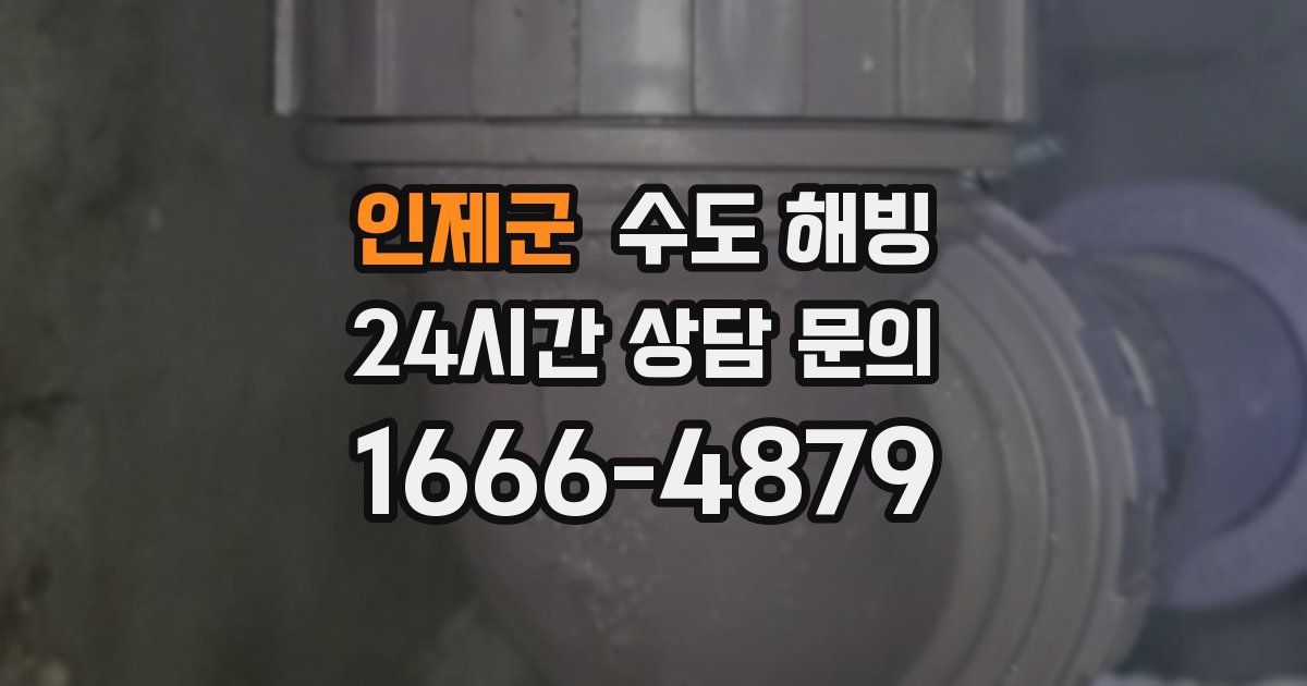 인제군 수도 해빙