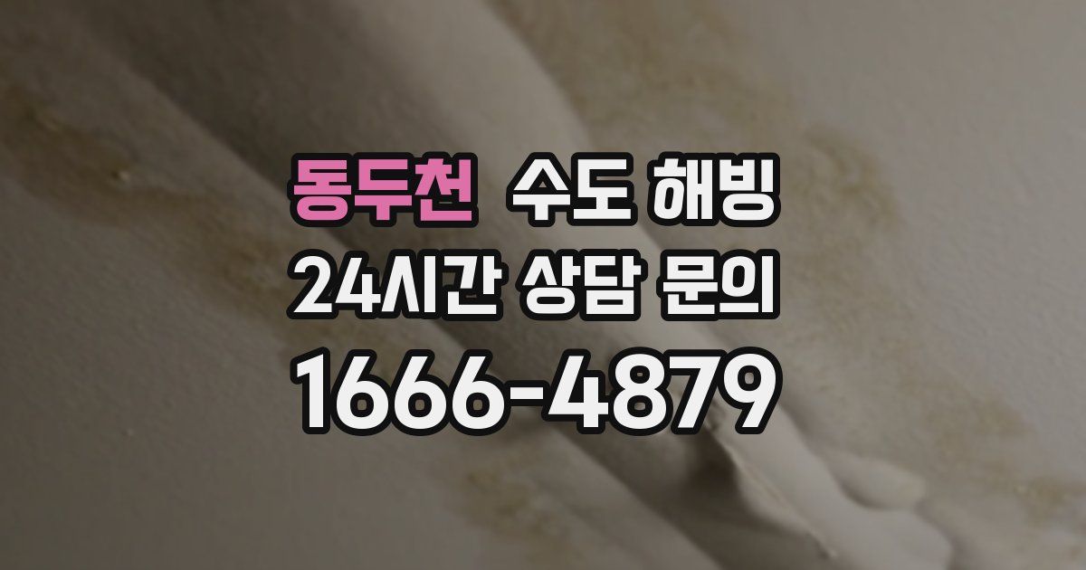 동두천 수도 해빙