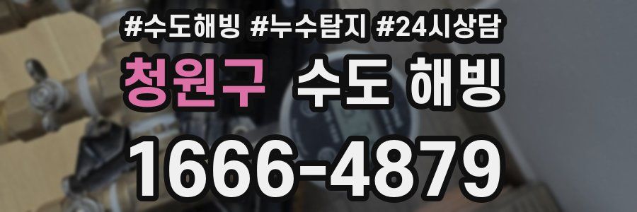 청원구 수도 해빙