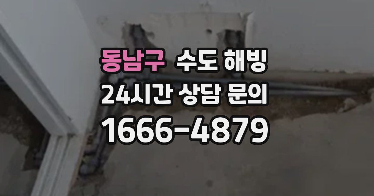 동남구 수도 해빙