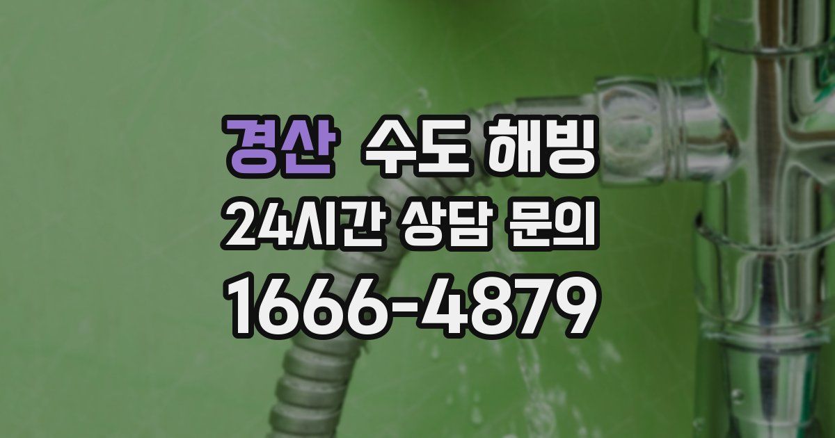 경산 수도 해빙