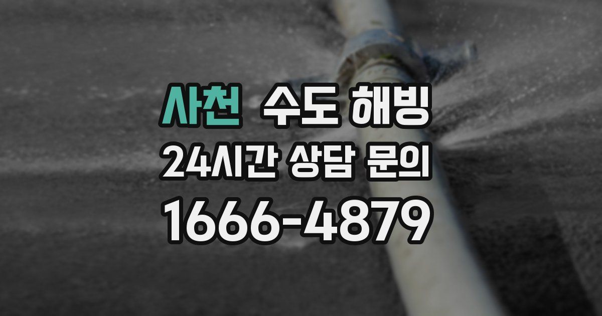 사천 수도 해빙